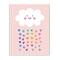 Stupell Industries Raining Rainbow Hearts with Happy Cloud Wood Wall Plaque